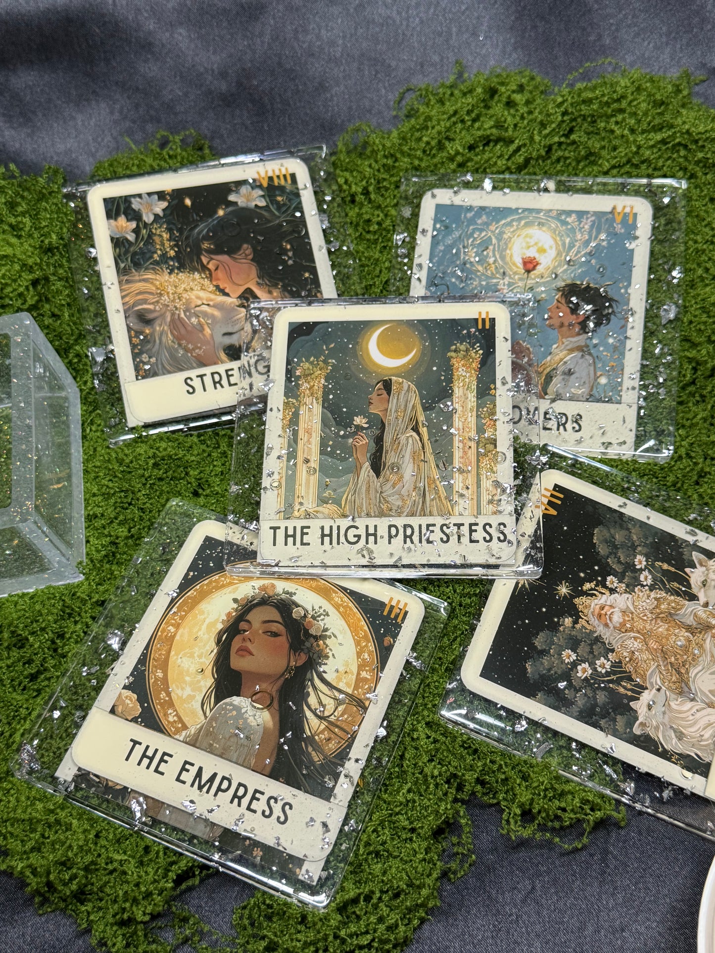 Handmade Tarot Resin Coasters
