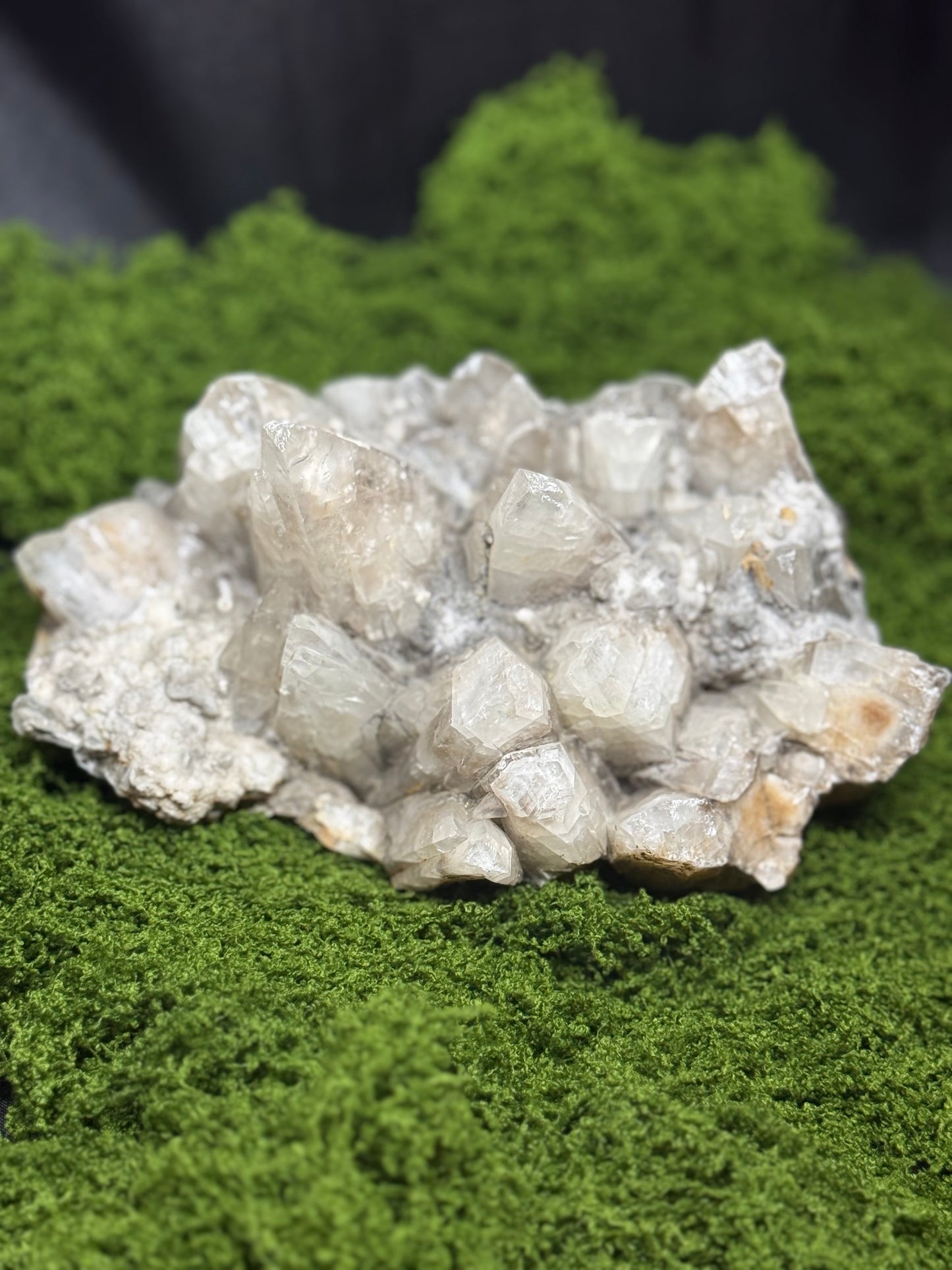Large White Calcite Crystal Cluster