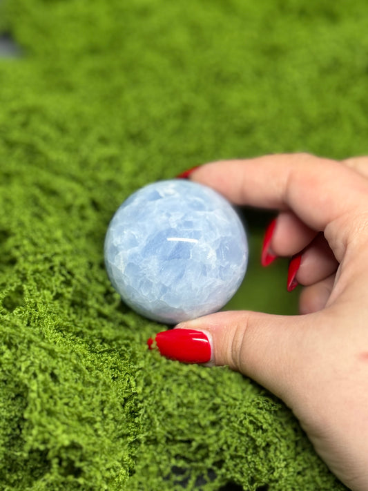 Blue Calcite Sphere