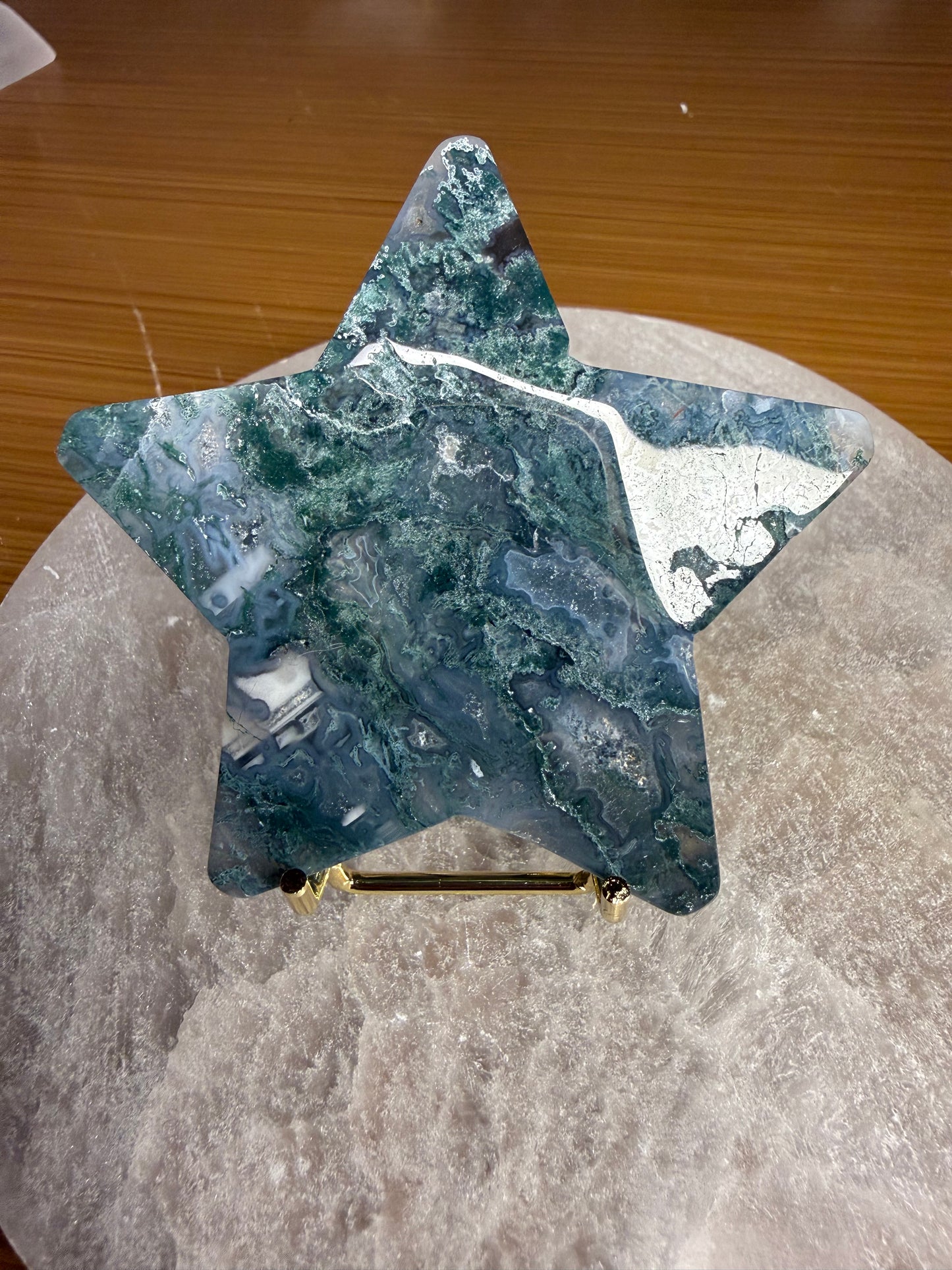 Moss Agate Star
