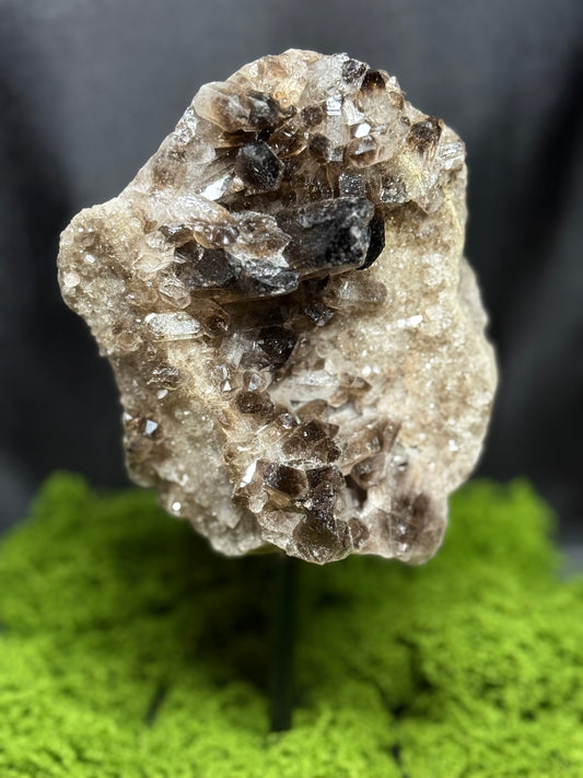 Smokey Quartz Crystal Cluster w/ stand #2