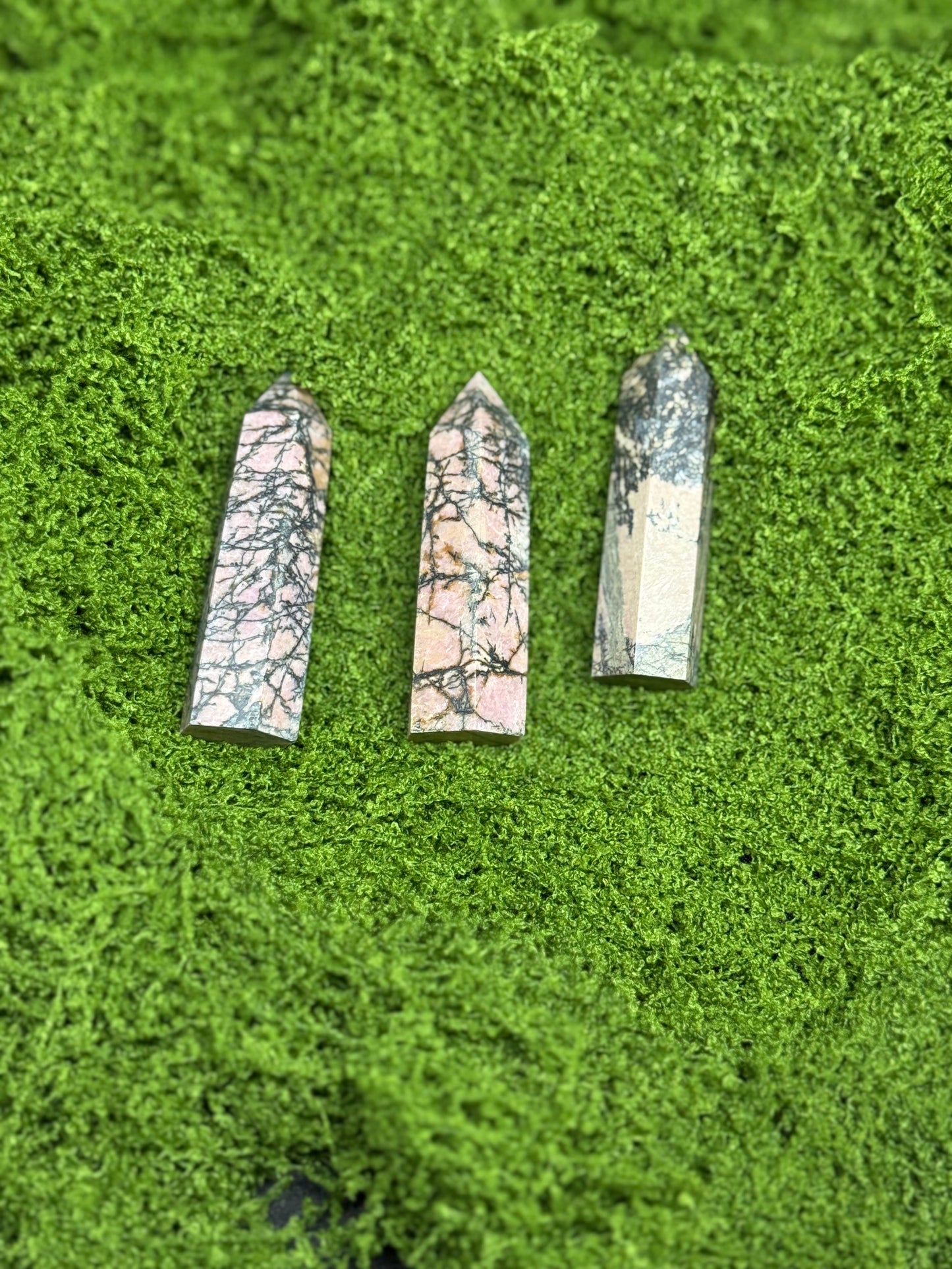 Mini Rhodonite Tower - 1 pc