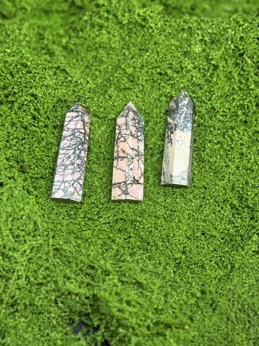 Mini Rhodonite Tower - 1 pc
