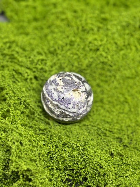 Lepidolite With Quartz Sphere (small)
